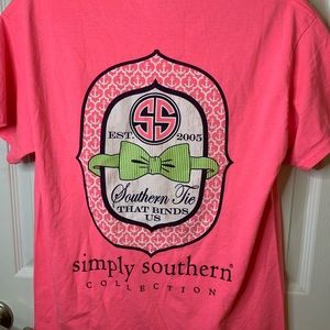 Hot pink simply southern short sleeved shirt